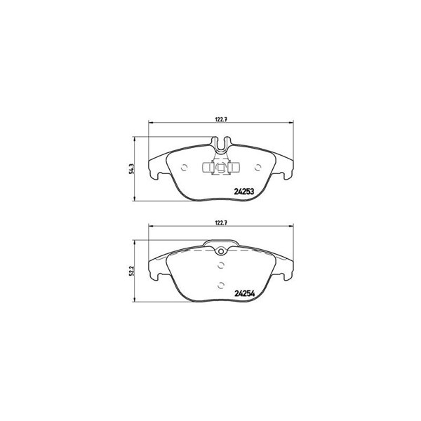 Bromsbeläggsats, Bakaxel Brembo Brembo xtra line P 50 068X BREMBO