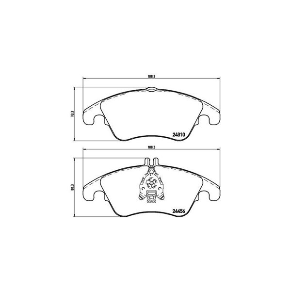 Bromsbeläggsats, Framaxel Brembo Brembo xtra line P 50 069X BREMBO