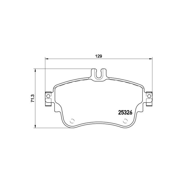 Bromsbeläggsats, Framaxel Brembo Brembo xtra line P 50 094X BREMBO