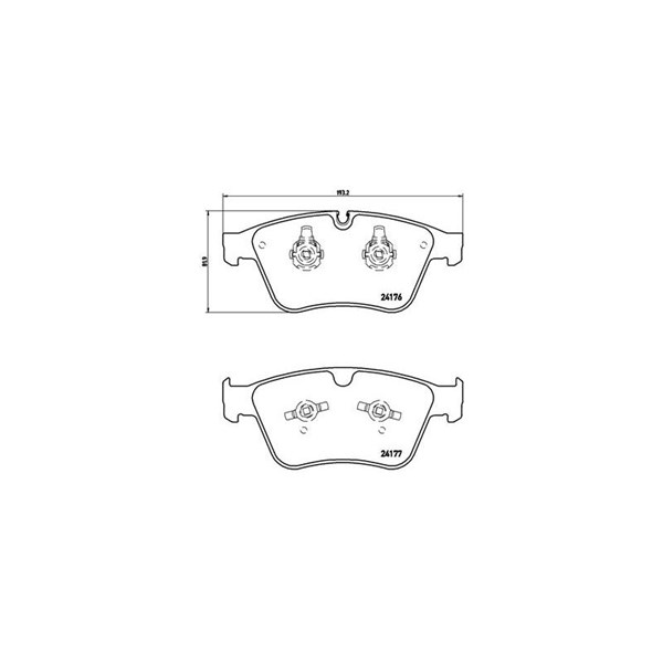 Bromsbeläggsats, Framaxel Brembo P 50 105 BREMBO Bromsbeläggsats, Framaxel Brembo P 50 105 BREMBO