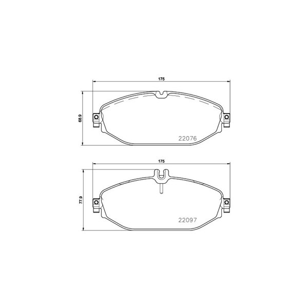 Bromsbeläggsats, Framaxel BREMBO Bromsbeläggsats, Framaxel BREMBO