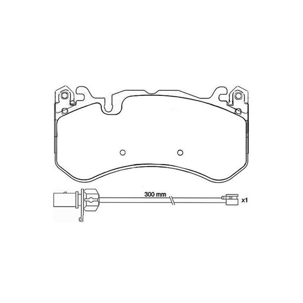 Bromsbeläggsats, Framaxel Brembo P 50 127 BREMBO