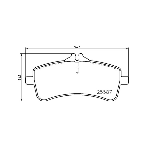 Bromsbeläggsats, Bakaxel Brembo P 50 131 BREMBO Bromsbeläggsats, Bakaxel Brembo P 50 131 BREMBO