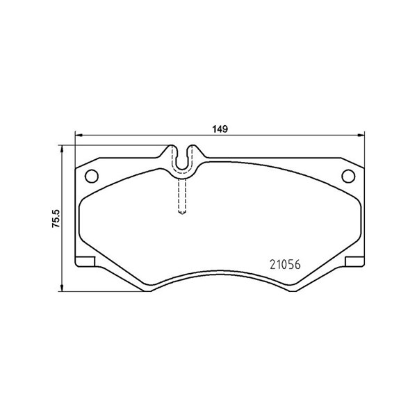Bromsbeläggsats, Framaxel Brembo P 50 134 BREMBO