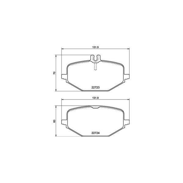 Bromsbeläggsats, Bakaxel Brembo P 50 161 BREMBO Bromsbeläggsats, Bakaxel Brembo P 50 161 BREMBO
