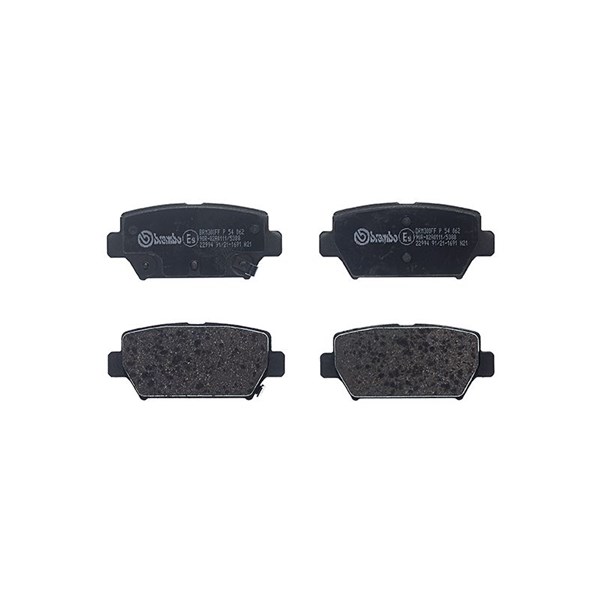 Bromsbeläggsats, Bakaxel Brembo P 54 062 BREMBO