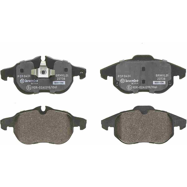 Bromsbeläggsats, Framaxel Brembo Brembo xtra line P 59 043X BREMBO