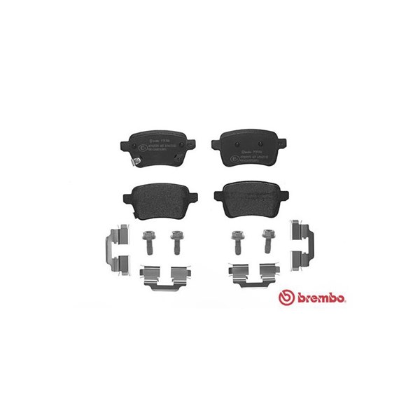 Bromsbeläggsats, Bakaxel Brembo P 59 086 BREMBO
