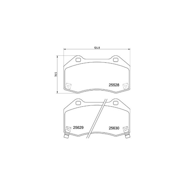 Bromsbeläggsats, Framaxel Brembo P 59 094 BREMBO Bromsbeläggsats, Framaxel Brembo P 59 094 BREMBO