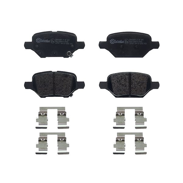 Bromsbeläggsats, Bakaxel Brembo P 59 099 BREMBO