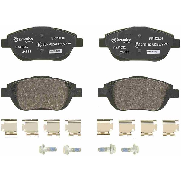 Bromsbeläggsats, Framaxel Brembo Brembo xtra line P 61 103X BREMBO