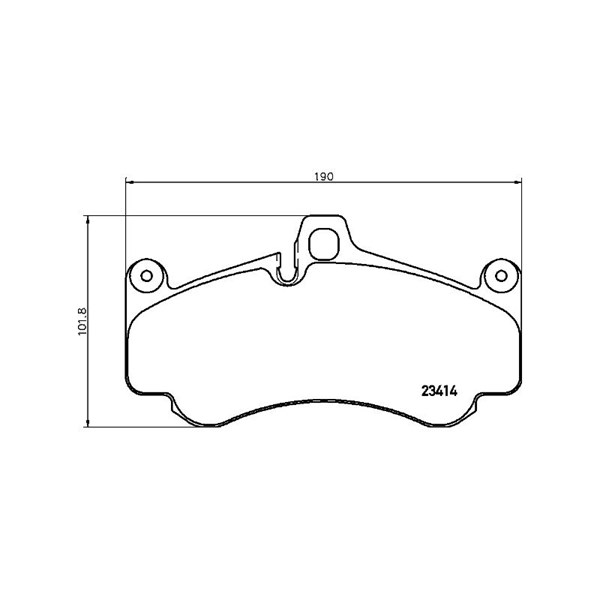 Bromsbeläggsats, Framaxel, Bakaxel Brembo P 65 032 BREMBO