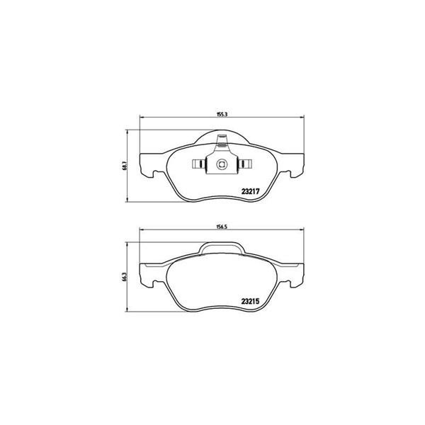 Bromsbeläggsats, Framaxel Brembo Brembo xtra line P 68 048X BREMBO