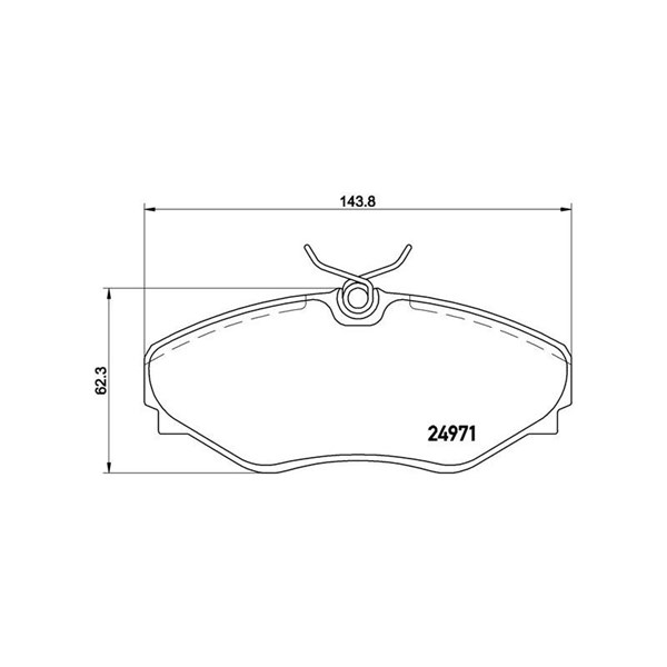 Bromsbeläggsats, Framaxel Brembo P 68 055 BREMBO Bromsbeläggsats, Framaxel Brembo P 68 055 BREMBO