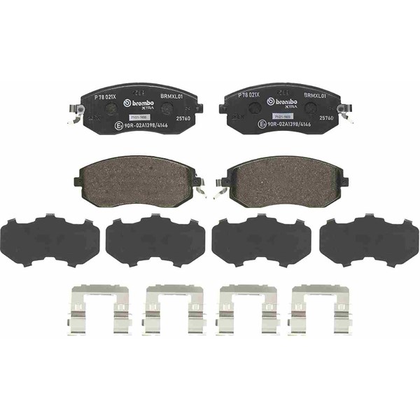 Bromsbeläggsats, Framaxel Brembo Brembo xtra line P 78 021X BREMBO
