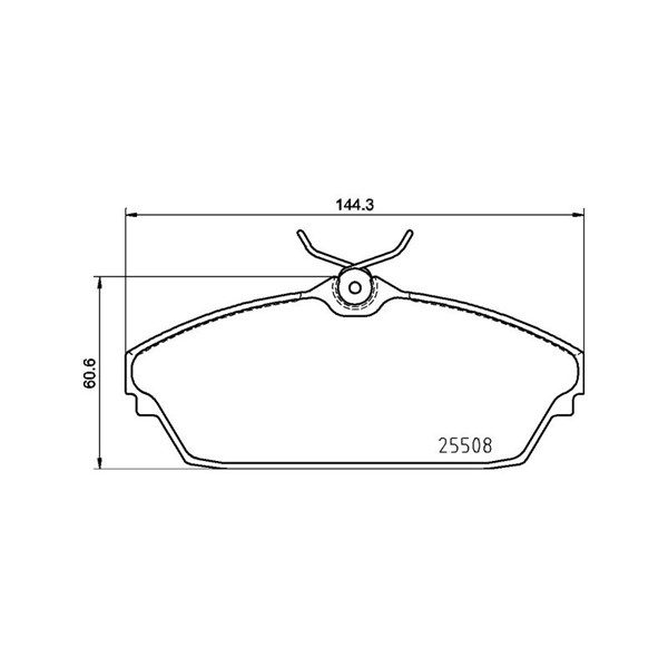 Bromsbeläggsats, Framaxel Brembo P 82 003 BREMBO