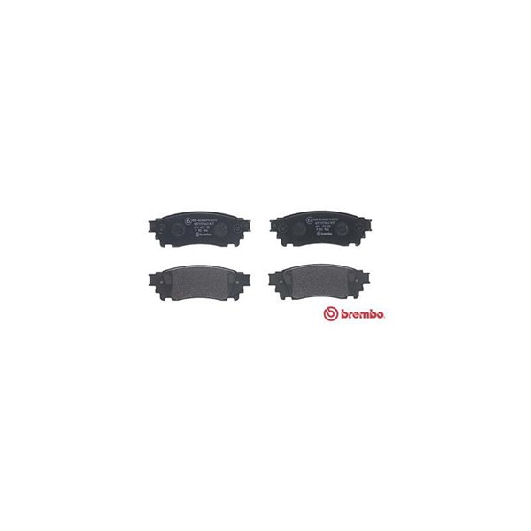 Bromsbeläggsats, Bakaxel Brembo P 83 166 BREMBO