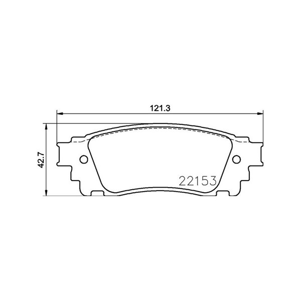 Bromsbeläggsats, Bakaxel Brembo P 83 166 BREMBO