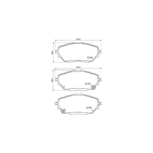 Bromsbeläggsats, Framaxel Brembo P 83 171 BREMBO Bromsbeläggsats, Framaxel Brembo P 83 171 BREMBO