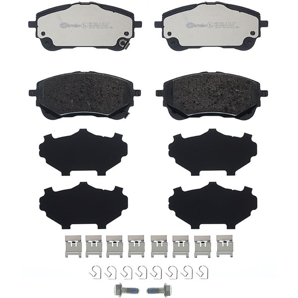 Bromsbeläggsats, Framaxel Brembo P 83 177 BREMBO