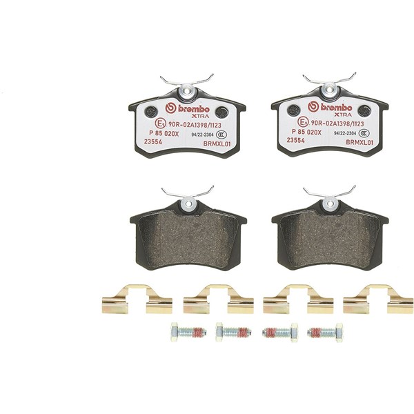 Bromsbeläggsats, Bakaxel BREMBO