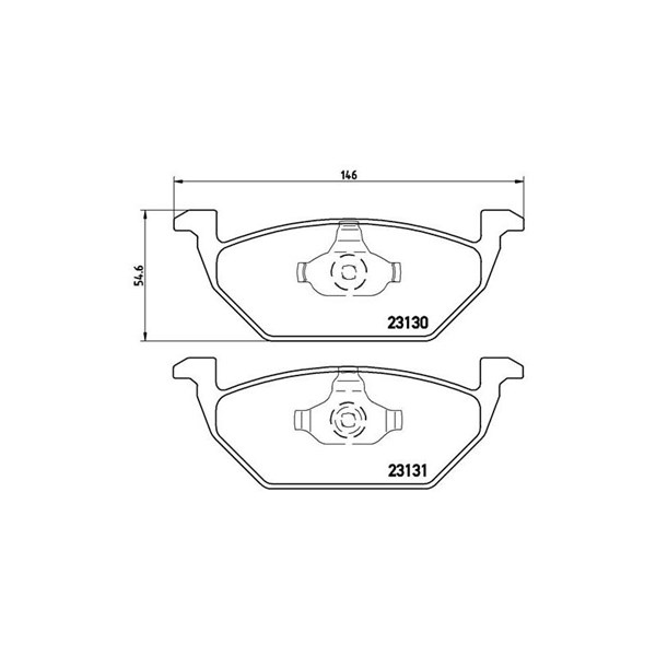 Bromsbeläggsats, Framaxel Brembo Brembo xtra line P 85 041X BREMBO