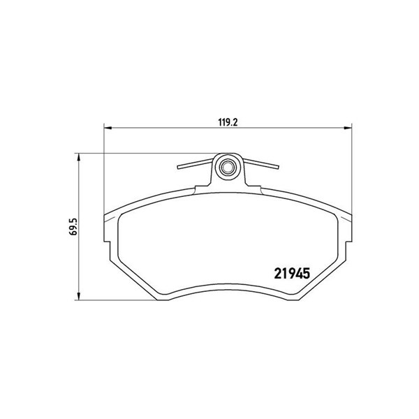 Bromsbeläggsats, Framaxel Brembo P 85 042 BREMBO Bromsbeläggsats, Framaxel Brembo P 85 042 BREMBO