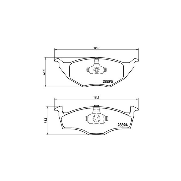 Bromsbeläggsats, Framaxel Brembo P 85 055 BREMBO