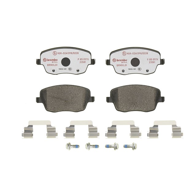 Bromsbeläggsats, Framaxel Brembo Brembo xtra line P 85 057X BREMBO