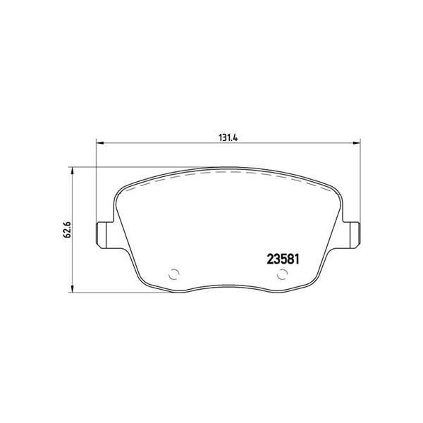 Bromsbeläggsats, Framaxel Brembo Brembo xtra line P 85 057X BREMBO