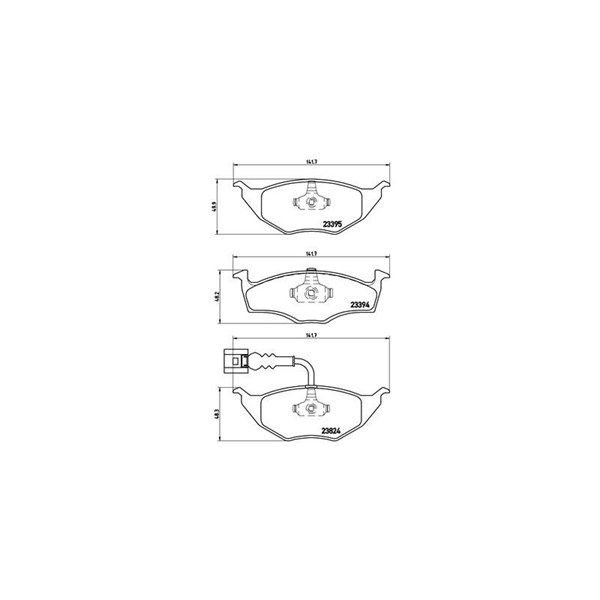Bromsbeläggsats, Framaxel Brembo P 85 063 BREMBO