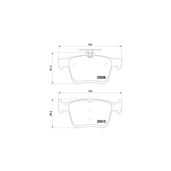 Bromsbeläggsats, Bakaxel Brembo Brembo xtra line P 85 125X BREMBO