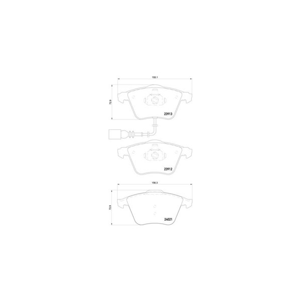 Bromsbeläggsats, Framaxel Brembo Brembo xtra line P 85 129X BREMBO