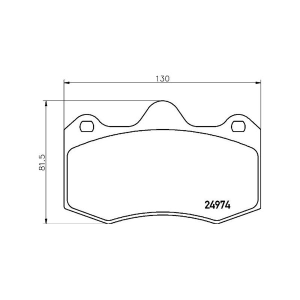 Bromsbeläggsats, Framaxel Brembo P 85 134 BREMBO
