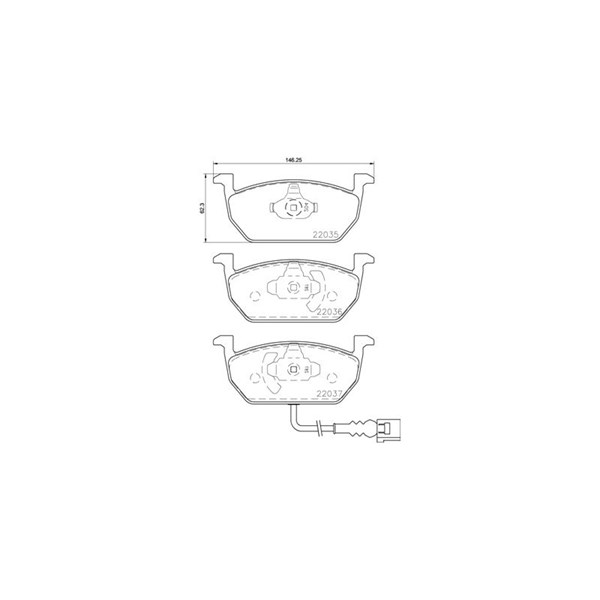 Bromsbeläggsats, Framaxel Brembo Brembo xtra line P 85 137X BREMBO