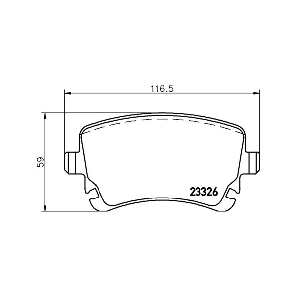 Bromsbeläggsats, Bakaxel Brembo P 85 143 BREMBO Bromsbeläggsats, Bakaxel Brembo P 85 143 BREMBO