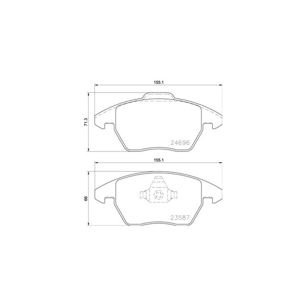 Bromsbeläggsats, Framaxel Brembo P 85 148 BREMBO