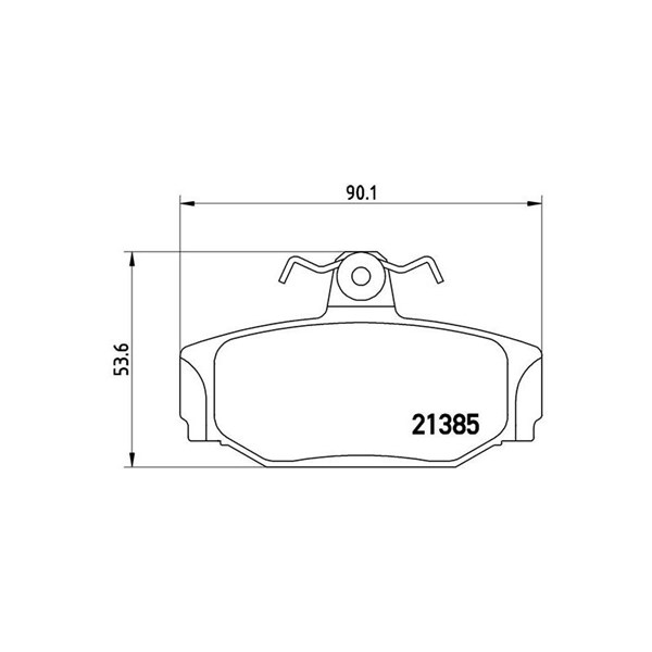 Bromsbeläggsats, Bakaxel Brembo P 86 009 BREMBO Bromsbeläggsats, Bakaxel Brembo P 86 009 BREMBO