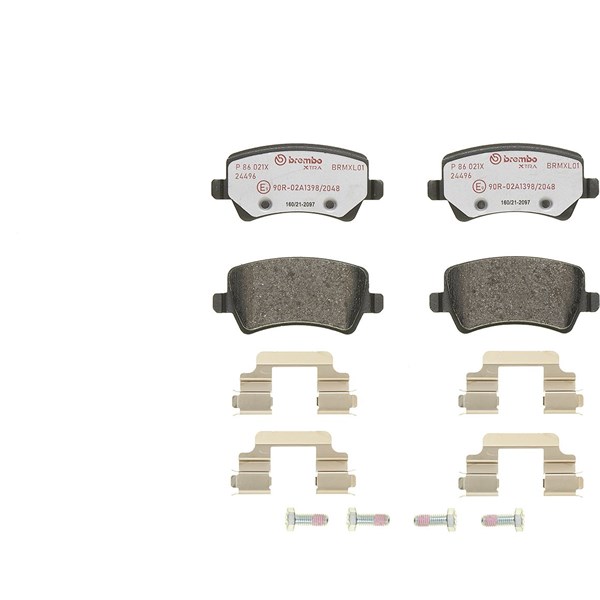 Bromsbeläggsats, Bakaxel Brembo Brembo xtra line P 86 021X BREMBO