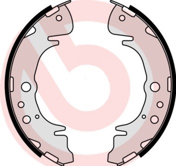 Bromsbackar, sats, Bakaxel Brembo S 11 503 BREMBO