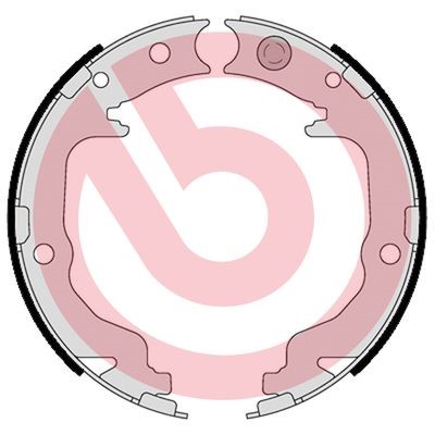 Bromsbackar, sats, parkeringsbroms, Bakaxel Brembo S 11 511 BREMBO