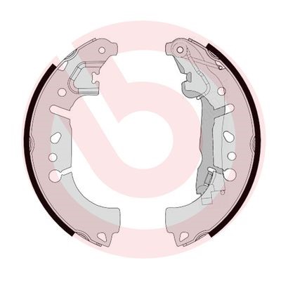 Bromsbackar, sats, Bakaxel Brembo S 23 580 BREMBO