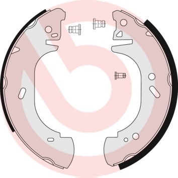 Bromsbackar, sats, Bakaxel Brembo S 24 522 BREMBO