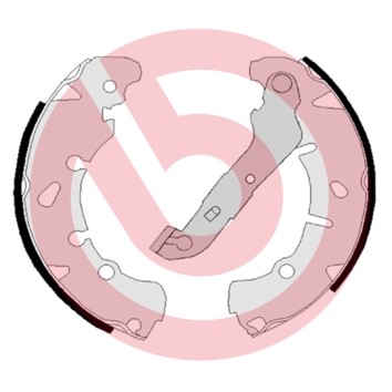 Bromsbackar, sats, Bakaxel Brembo S 24 533 BREMBO