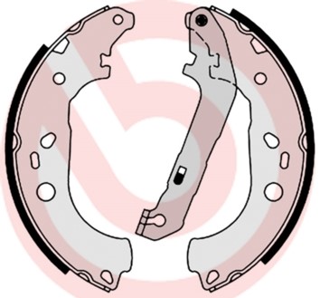 Bromsbackar, sats, Bakaxel Brembo S 24 534 BREMBO