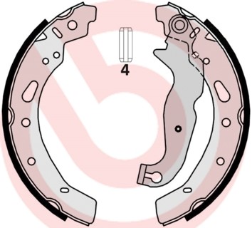 Bromsbackar, sats, Bakaxel BREMBO
