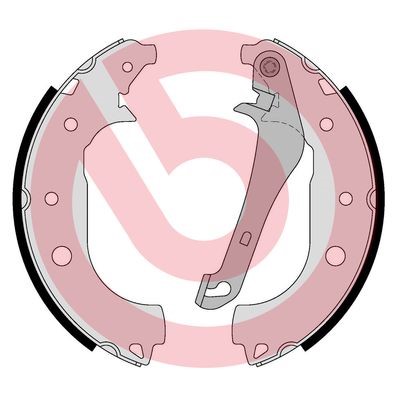 Bromsbackar, sats, Bakaxel Brembo S 24 552 BREMBO