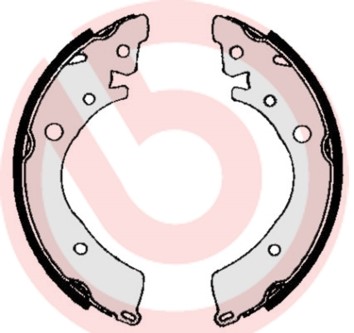 Bromsbackar, sats, Bakaxel Brembo S 28 502 BREMBO