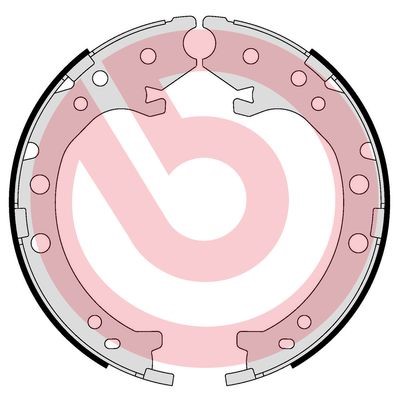 Bromsbackar, sats, parkeringsbroms, Bakaxel BREMBO