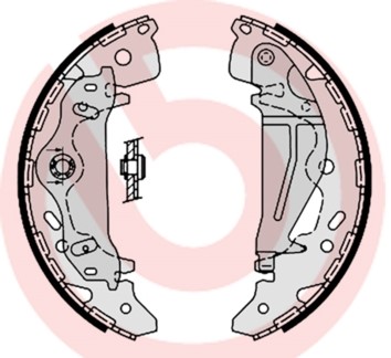Bromsbackar, sats, Bakaxel Brembo S 30 521 BREMBO